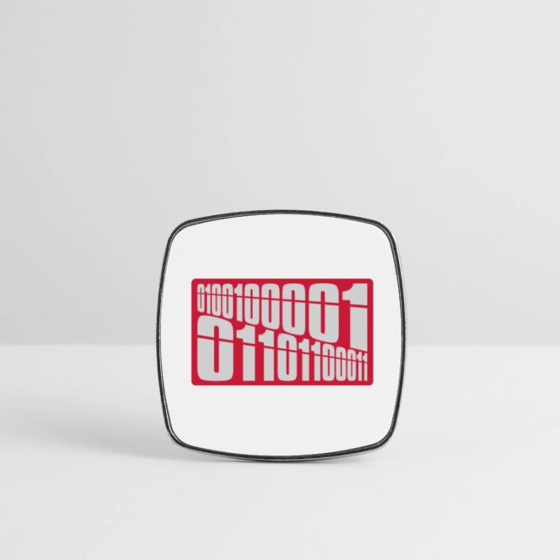 Binary Code Program Language Square fridge magnet