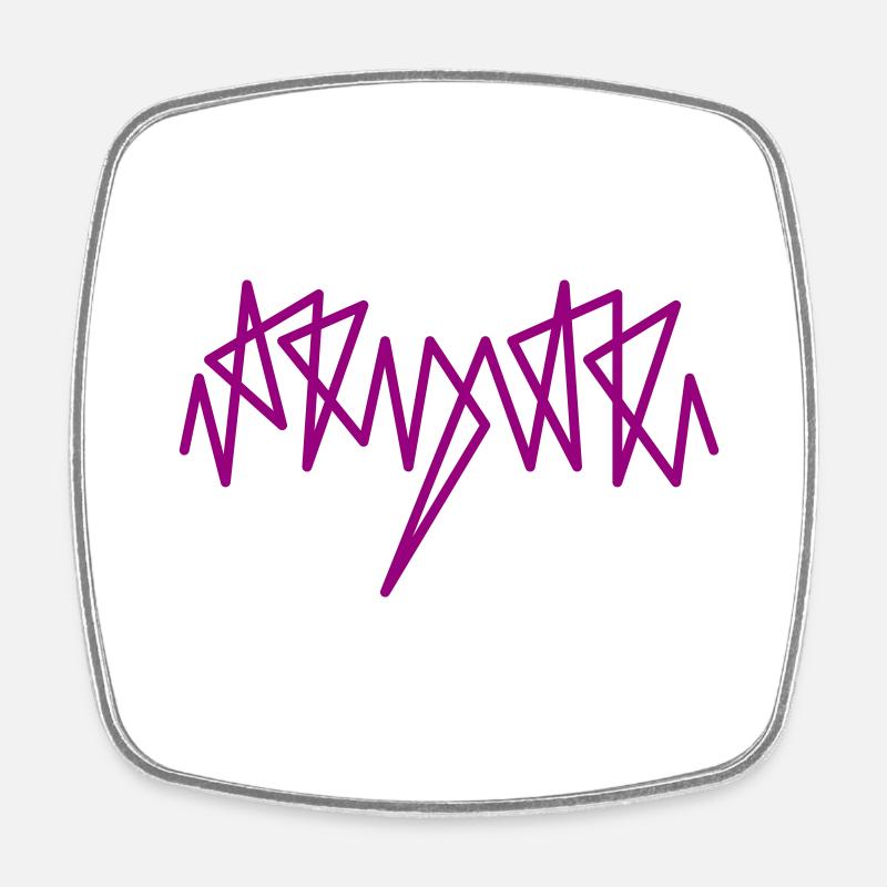 ikkipikki - Square fridge magnet - white