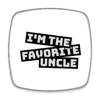 at The Favorite Uncle - Square fridge magnet - white - Front