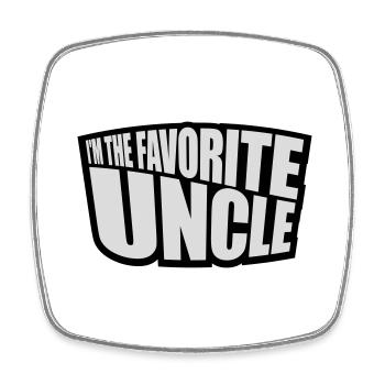 at The Favorite Uncle - Square fridge magnet - white - Front