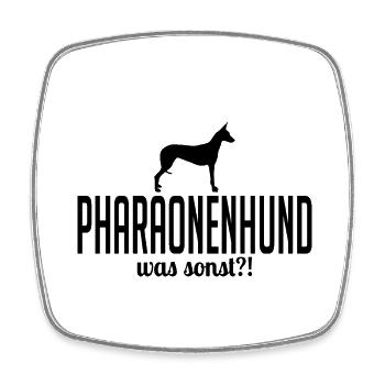 PHARAON chien quoi d’autre chien disant chiens Wilsigns - Magnet carré - blanc - Devant