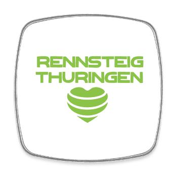 Rennsteig Thüringen - Viereckiger Kühlschrankmagnet - Weiß - Vorne