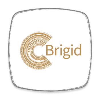 Für Brigid - Viereckiger Kühlschrankmagnet - Weiß - Vorne