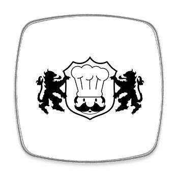 Coat of arms Koch - Square fridge magnet - white - Front