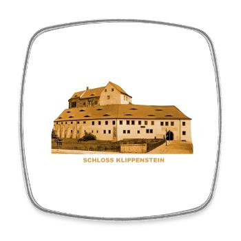 Klippenstein Schloss Radeberg Saxe - Magnet carré - blanc - Devant