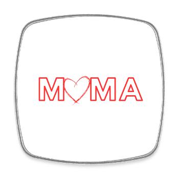 Liebevolles Mutter Kind Shirt Muttertag Geschenk - Viereckiger Kühlschrankmagnet - Weiß - Vorne