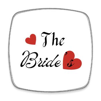 The bride’s -la mariée - Magnet carré - blanc - Devant