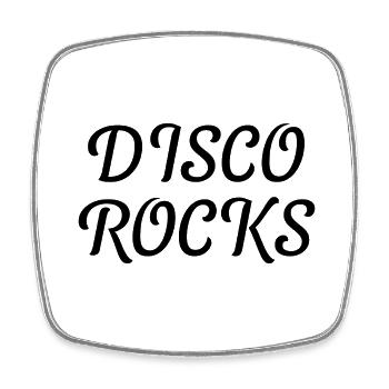 Dancing Dance Music - Square fridge magnet - white - Front
