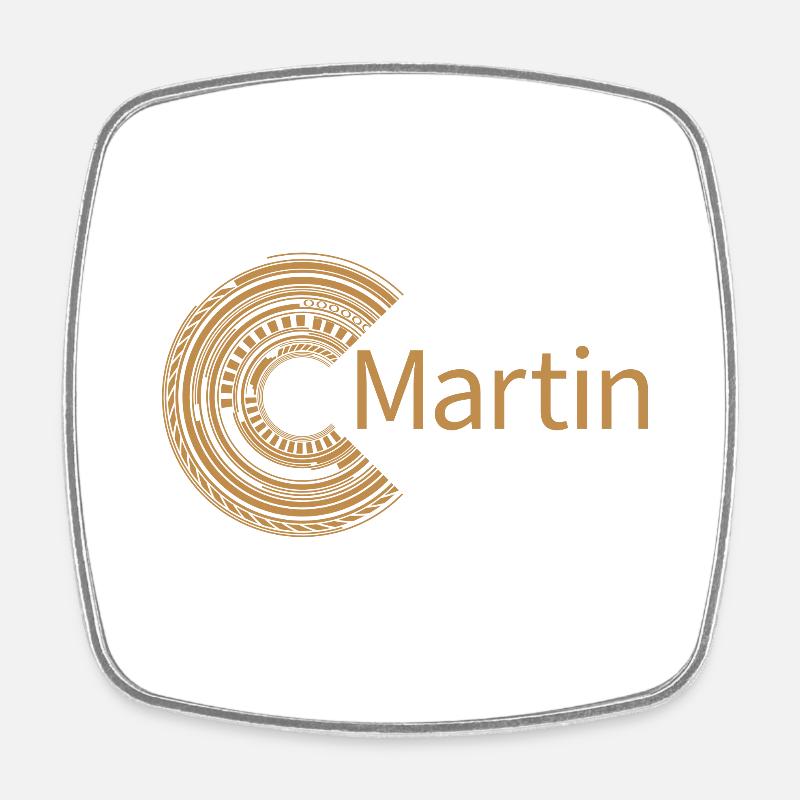 Para Martin - Imán de nevera cuadrado - blanco