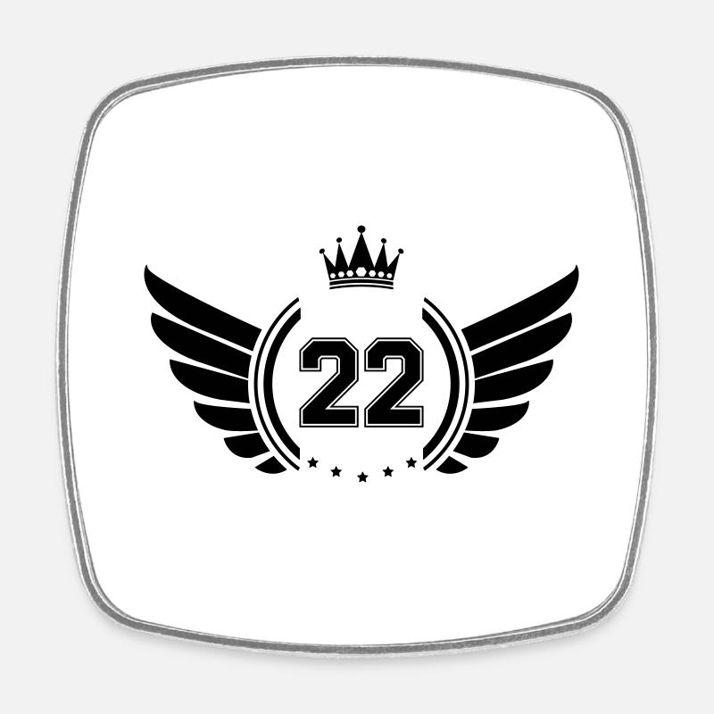 Armoiries 22 - Magnet carré - blanc