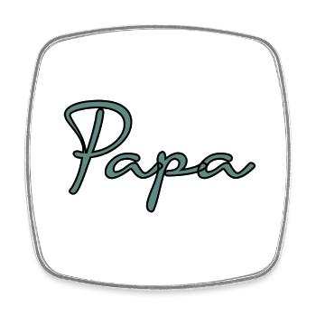 RETIREMENT. HAPPY RETIREMENT. HAPPY RETREAT - Square fridge magnet - white - Front