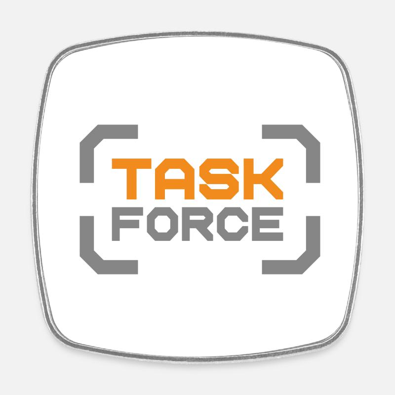 Task force - Square fridge magnet - white