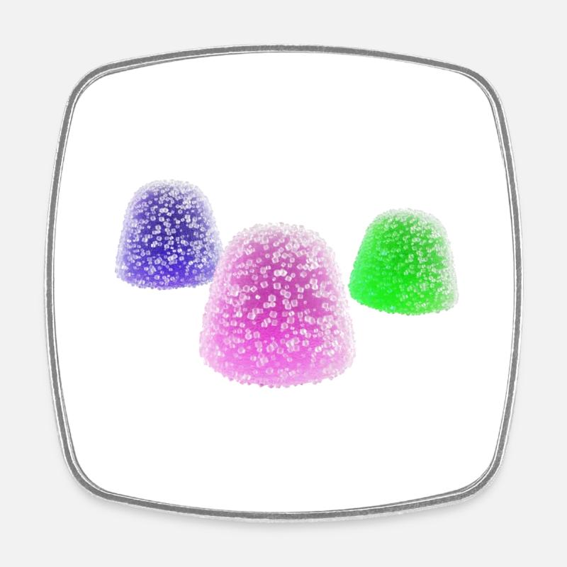 Jelly - Square fridge magnet - white