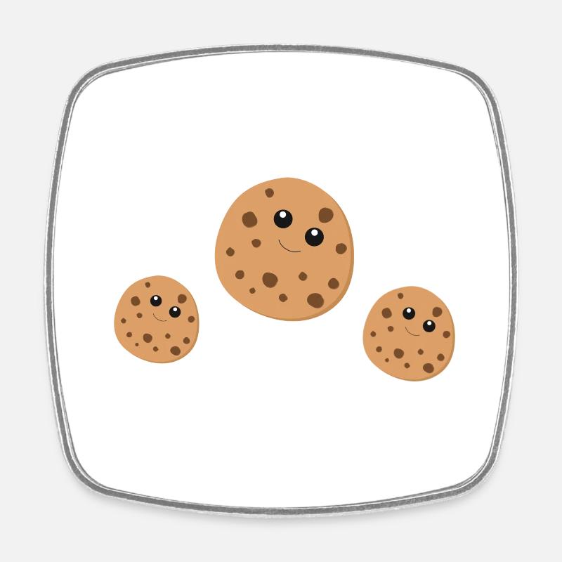 Cookies - Magnet carré - blanc