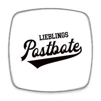 Lieblings Postbote Briefträger Danke Zusteller - Viereckiger Kühlschrankmagnet - Weiß - Vorne