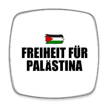 freiheit für palästina - Viereckiger Kühlschrankmagnet - Weiß - Vorne