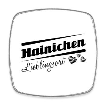 Hainichen - Lieblingsort mit Stadtnamen - Viereckiger Kühlschrankmagnet - Weiß - Vorne