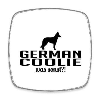German Coolie was sonst Hunde Spruch Wilsigns - Viereckiger Kühlschrankmagnet - Weiß - Vorne