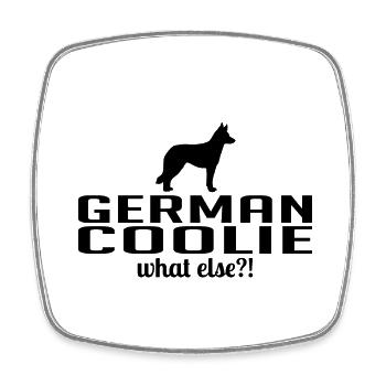 German Coolie what else Hunde Spruch Wilsigns - Viereckiger Kühlschrankmagnet - Weiß - Vorne