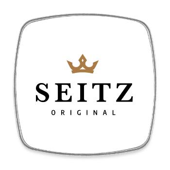 Seitz - Magnet carré - blanc - Devant
