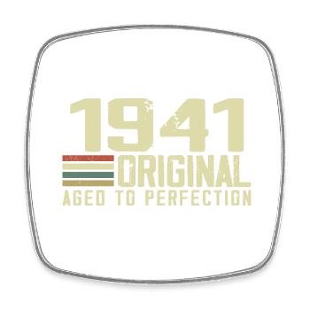 Born in 1941 - Vintage 1941 - 83rd Retro Birthday - Square fridge magnet - white - Front