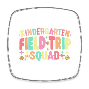 Kindergarten-Exkursions-Trupp - Viereckiger Kühlschrankmagnet - Weiß - Vorne