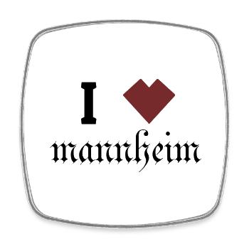 Mannheim Monnem Mannheimat - Square fridge magnet - white - Front
