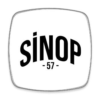 Sinop 57 Turquie Turquie Cadeau Vacances TR Türk - Magnet carré - blanc - Devant