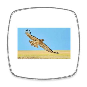 Eagle in Dasert - Square fridge magnet - white - Front