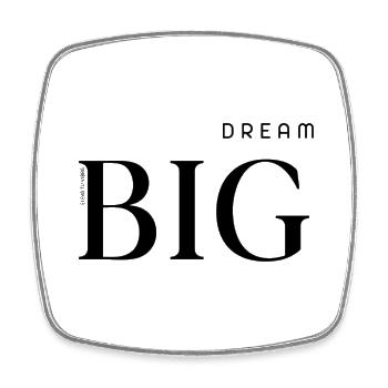 DREAM BIG⭐ - Square fridge magnet - white - Front