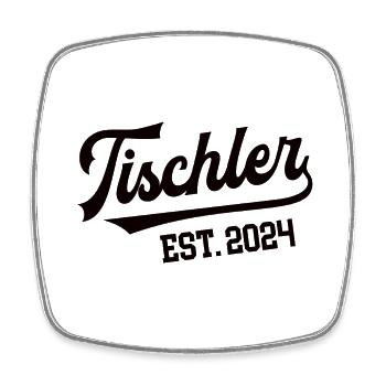Tischler 2024 Beruf Tischlerei Schreinerei Meister - Viereckiger Kühlschrankmagnet - Weiß - Vorne