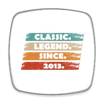 11th Anniversary 2013 - Legend since vintage ret - Square fridge magnet - white - Front