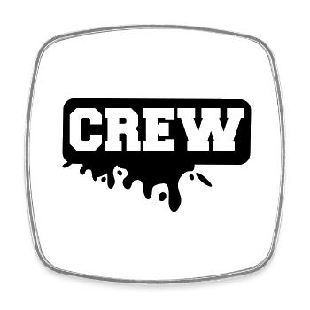 crew - Square fridge magnet - white - Front