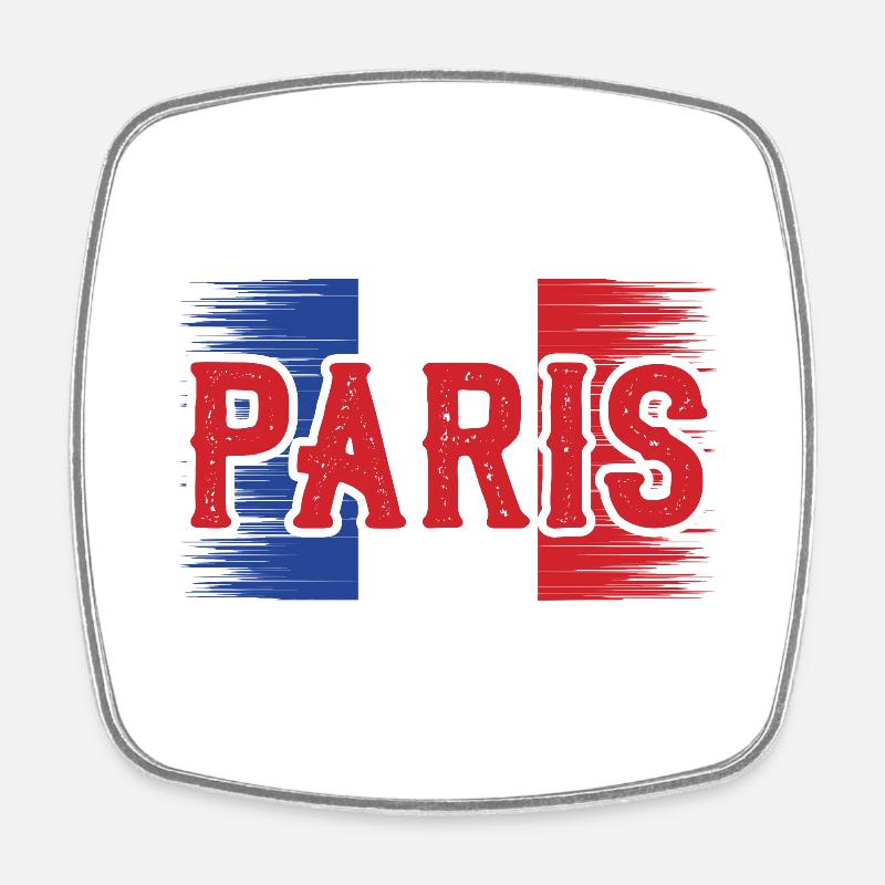 On est bien à Paris! - Magnet carré - blanc