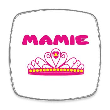 MAMIE - Magnet carré - blanc - Devant
