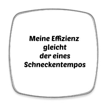 Selbstironische Sprüche - Viereckiger Kühlschrankmagnet - Weiß - Vorne
