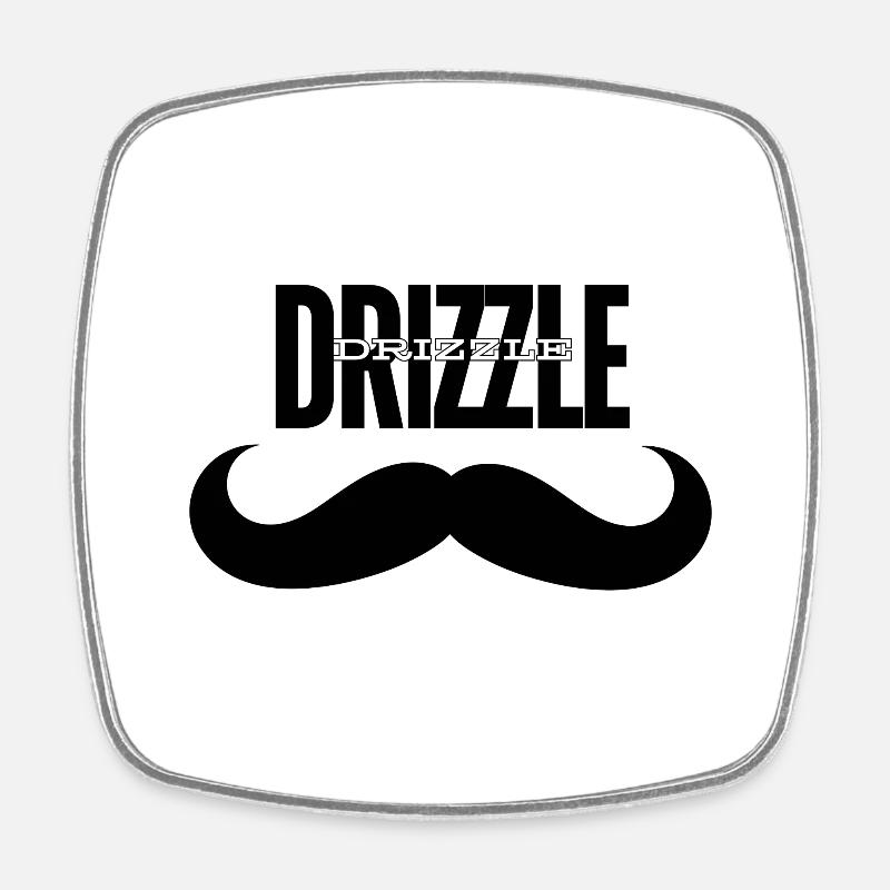 DRIZZLE DRIZZLE - Square fridge magnet - white