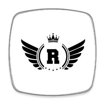 coat of arms R - Square fridge magnet - white - Front