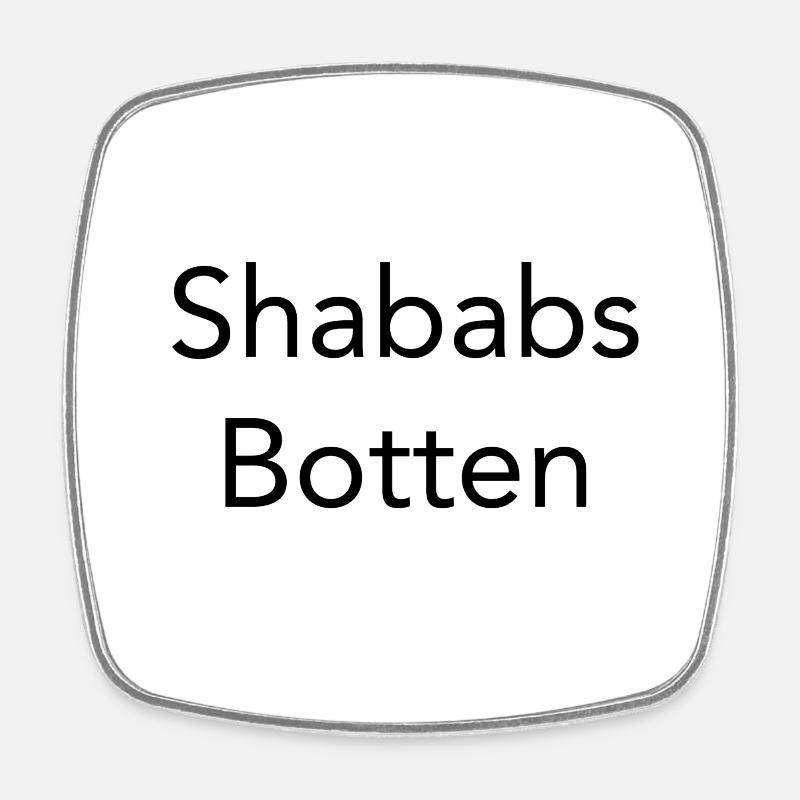 Shababs Botten - Square fridge magnet - white