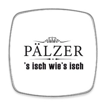 Pälzer01 - Viereckiger Kühlschrankmagnet - Weiß - Vorne