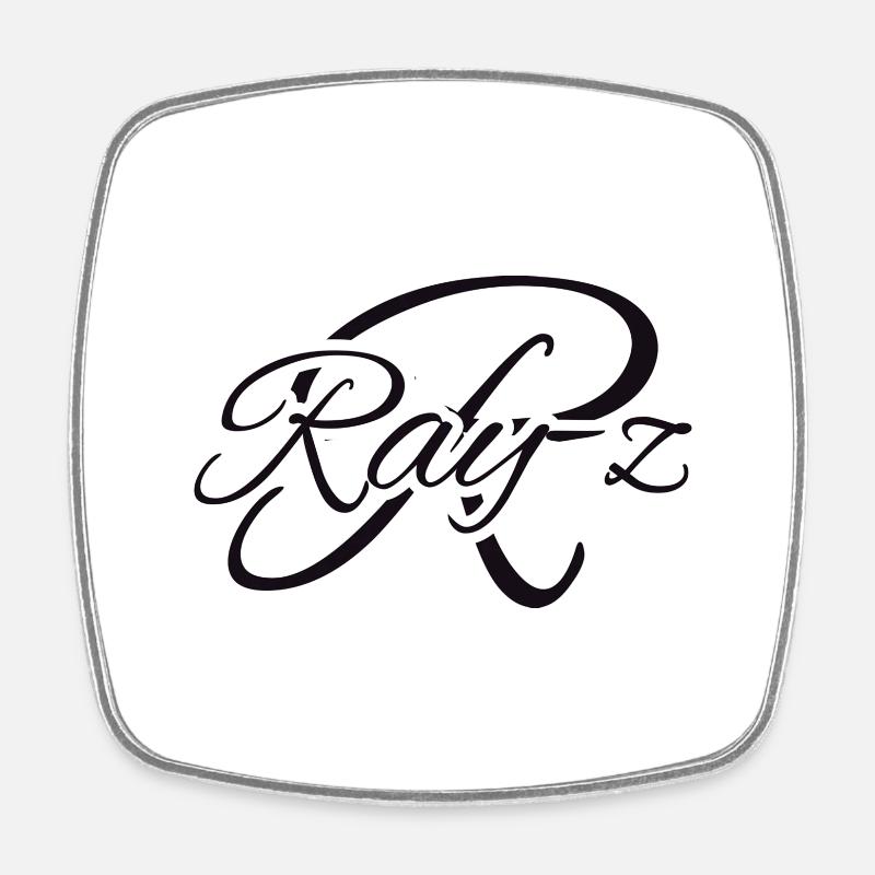 Ray-Z Logo - Square fridge magnet - white
