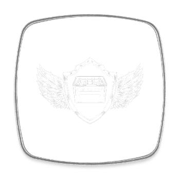 Caisse de bière caisse de bière blason de la bière - Magnet carré - blanc - Devant
