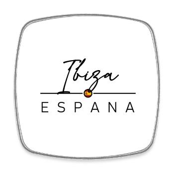Spain - Ibiza - Spain - España - Square fridge magnet - white - Front