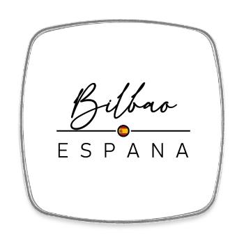 Spain - Bilbao - Spanien - Espana - Viereckiger Kühlschrankmagnet - Weiß - Vorne