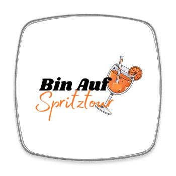 Lustiges T-Shirt für Aperoli Fans - Viereckiger Kühlschrankmagnet - Weiß - Vorne