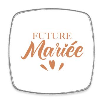 Future Mariée EVJF Enterrement Vie de Jeune Fille - Magnet carré - blanc - Devant