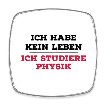 Physik - Viereckiger Kühlschrankmagnet - Weiß - Vorne