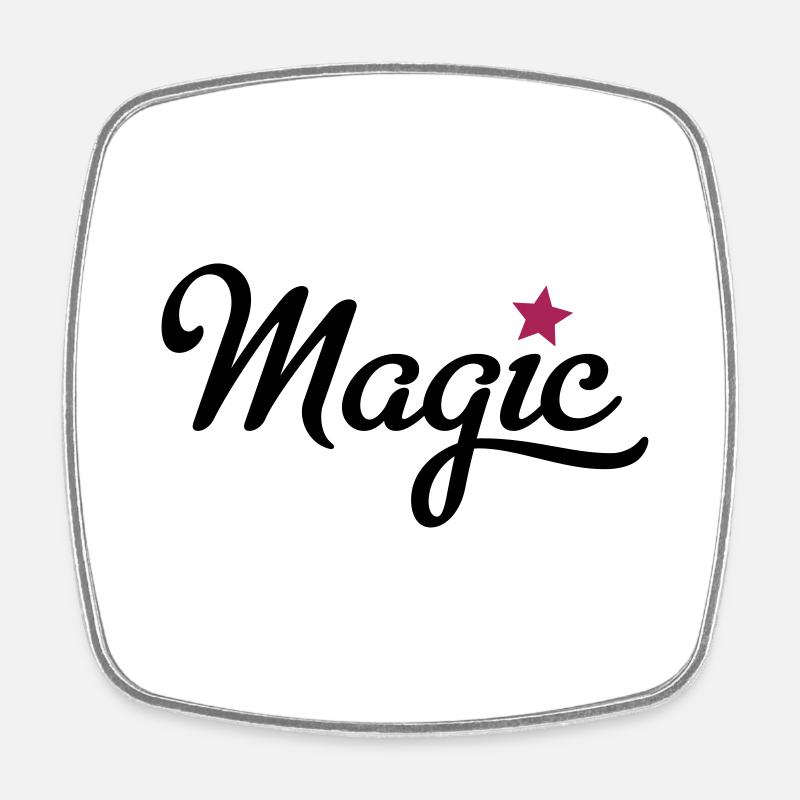 magic - Viereckiger Kühlschrankmagnet - Weiß