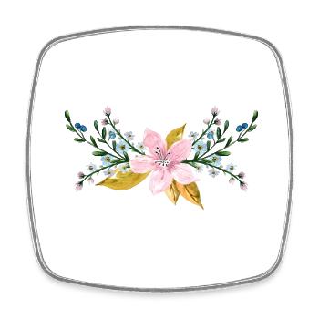 FLOWER - Square fridge magnet - white - Front