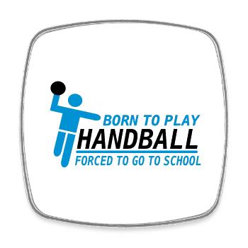 handball - Square fridge magnet - white - Front